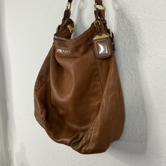 PRADA Cervo Antik Hobo Cammello Sfumato Large - Picture 7 of 12